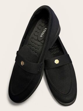 Black Classic Penny Loafers (Liana)  10.5